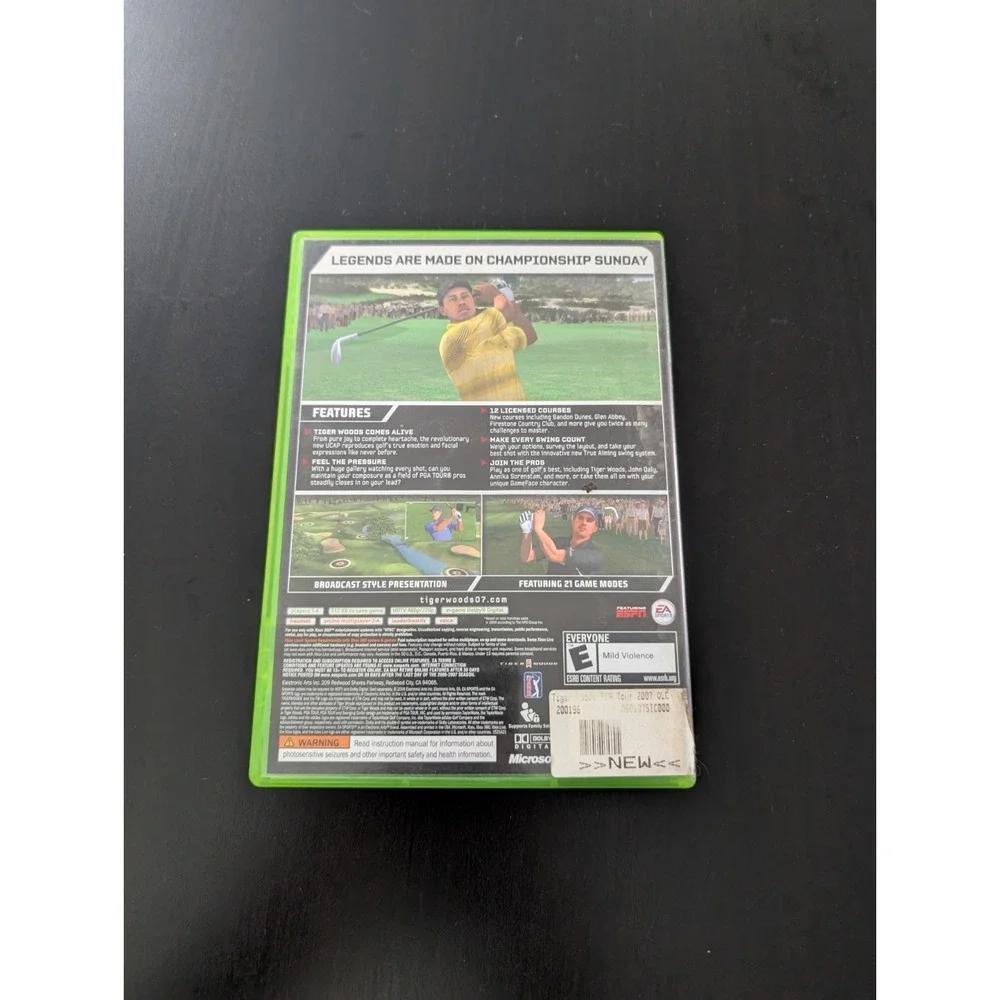 Tiger Woods PGA Tour 07 (Microsoft Xbox 360, 2006) No‎ Manual -TESTED